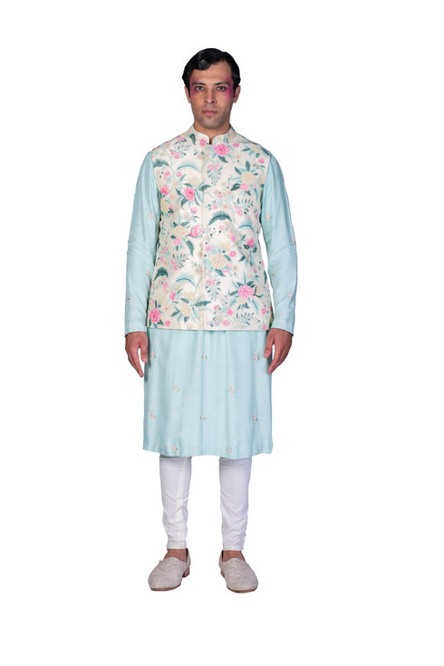 Waistcoat, EMB Kurta and Churidar